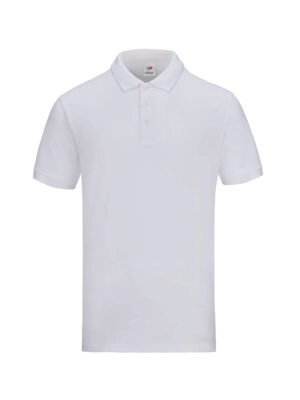L01-00 White - Honeycomb - Classic Polo 210gsm