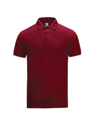 L01-04 Maroon - Honeycomb - Classic Polo 210gsm