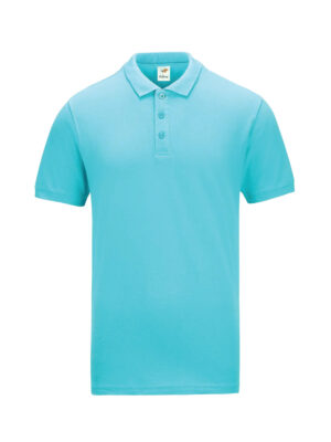 L01-14 Light Blue - Honeycomb - Classic Polo 210gsm