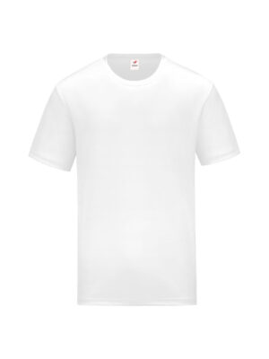 RM01-00 White – Microfiber Round Neck - Dry Fit 160gsm