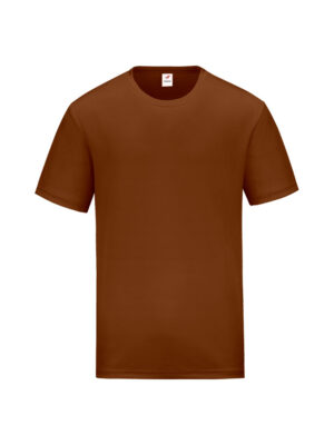RM01-18 Dark Brown - Microfiber Round Neck - Dry Fit 160gsm
