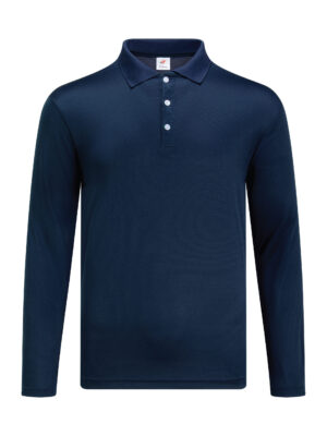 M2400-02 Navy - Microfiber Polo Long Sleeved - Dry Fit 160gsm